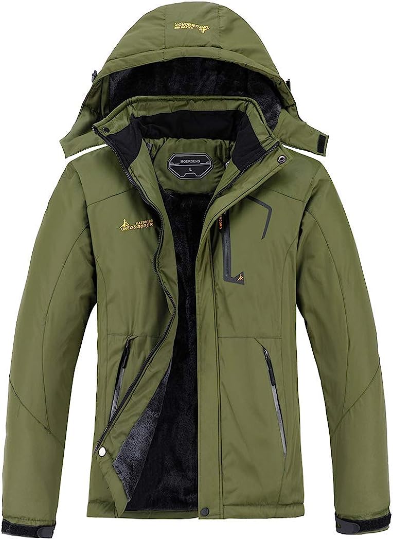 chaqueta de esquí para hombre en verde