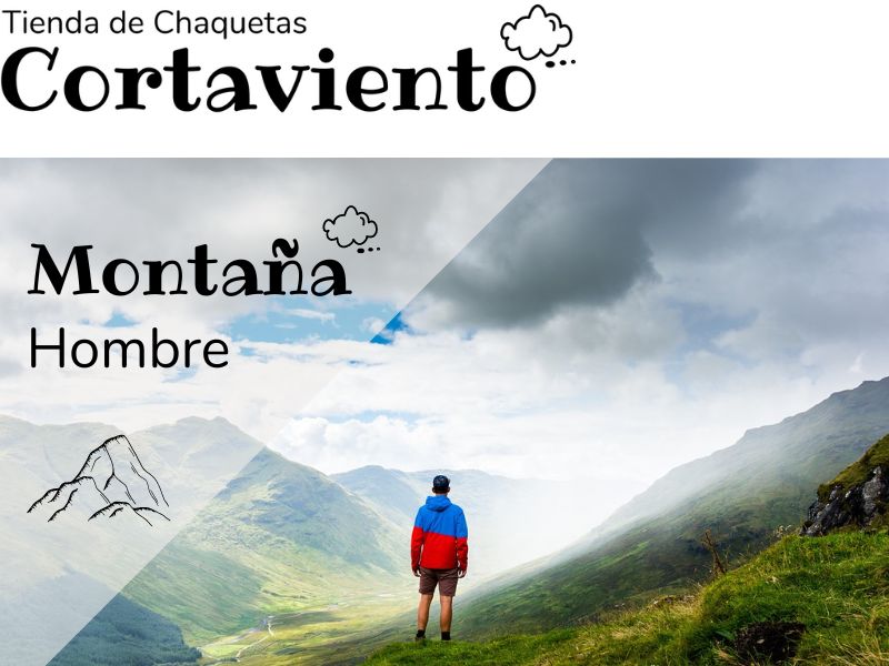 chaqueta cortavientos de montaña para hombre