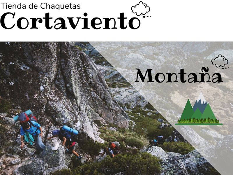 chaqueta cortavientos de montaña