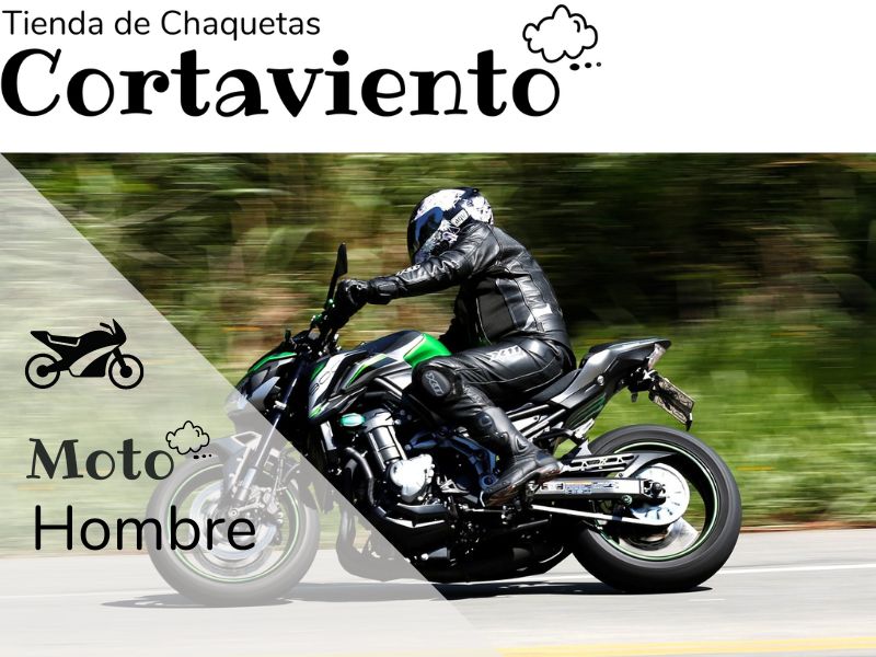 chaqueta cortavientos de moto para hombre