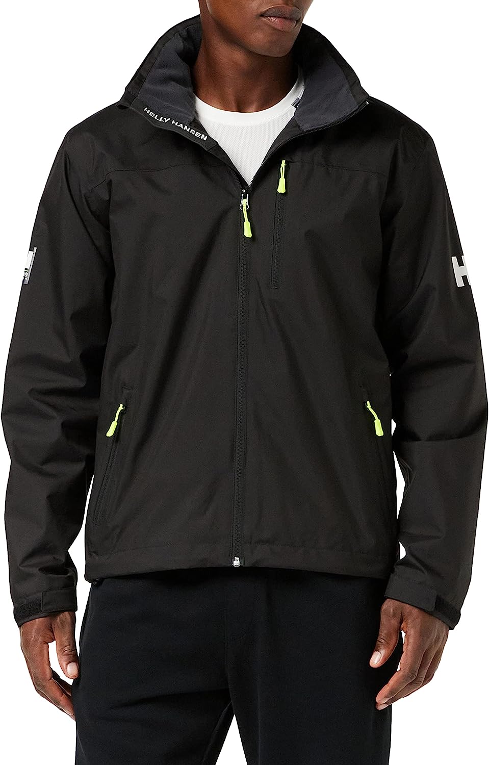 chaqueta cortavientos de trekking para hombre en color negro